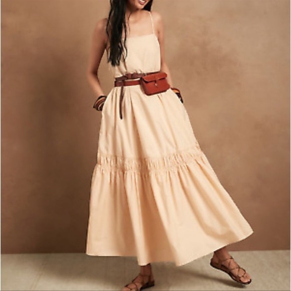 Banana Republic Poplin Backless Maxi Dress - Picture 2 of 4